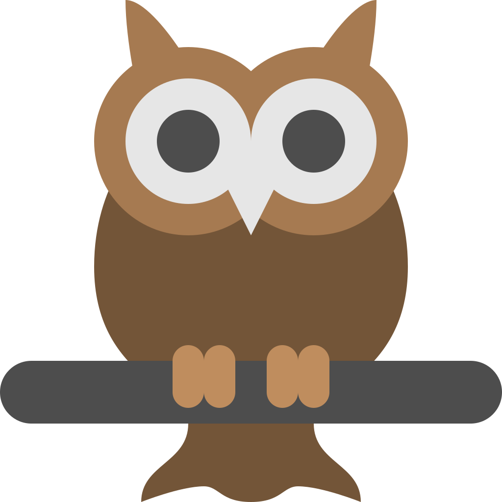 Owl Icon - Free Owl Icon Png Clipart (1024x1024), Png Download