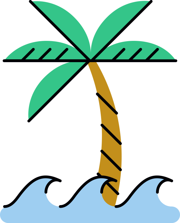 Palm Tree - Palm Trees Clipart (625x775), Png Download