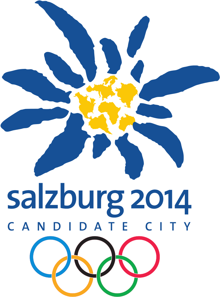 Salzburg 2014 Olympic Bid Logo - 2014 Olympic Candidate Cities Clipart (761x1024), Png Download