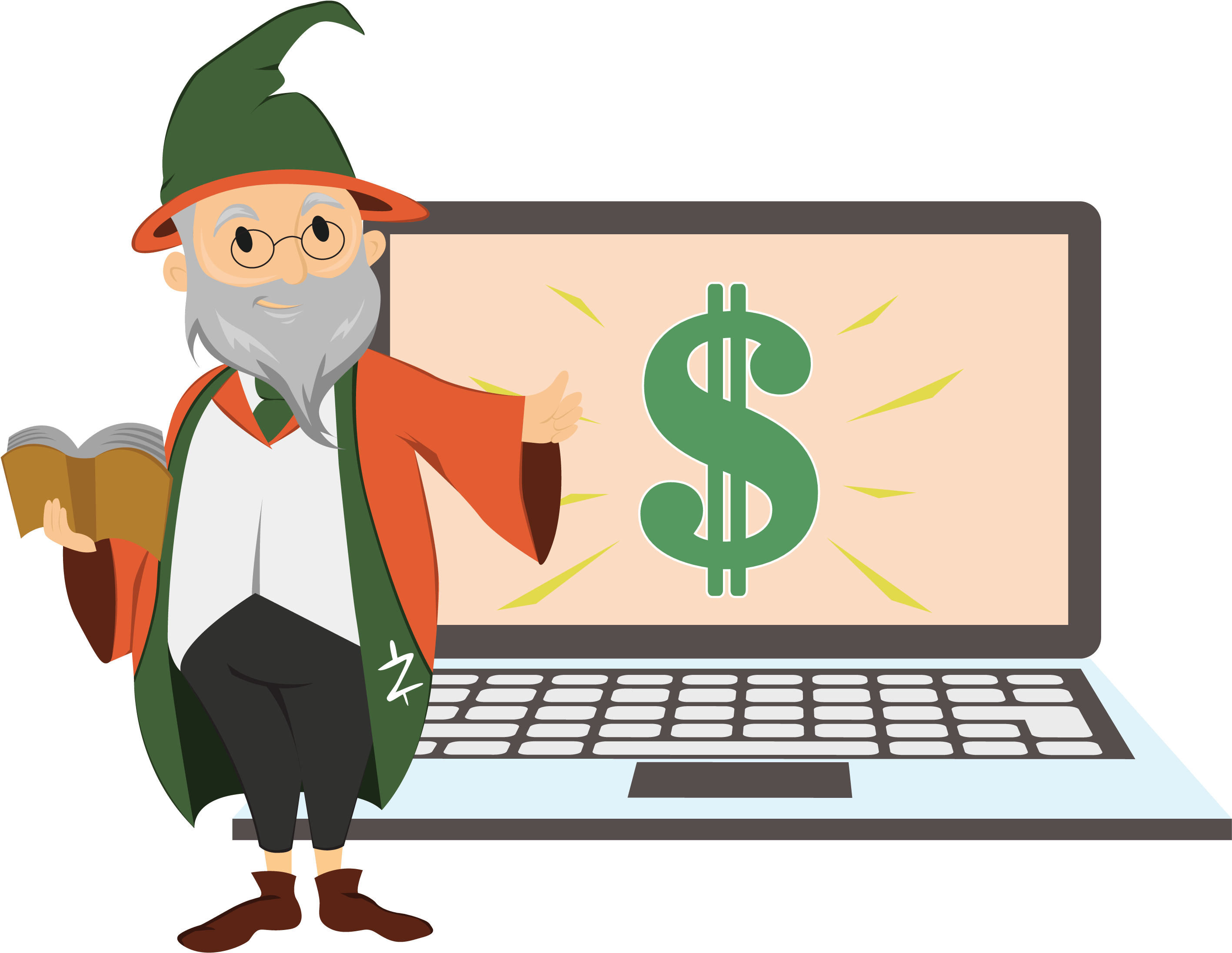 Explainwizzard - Netbook Clipart (2979x2270), Png Download