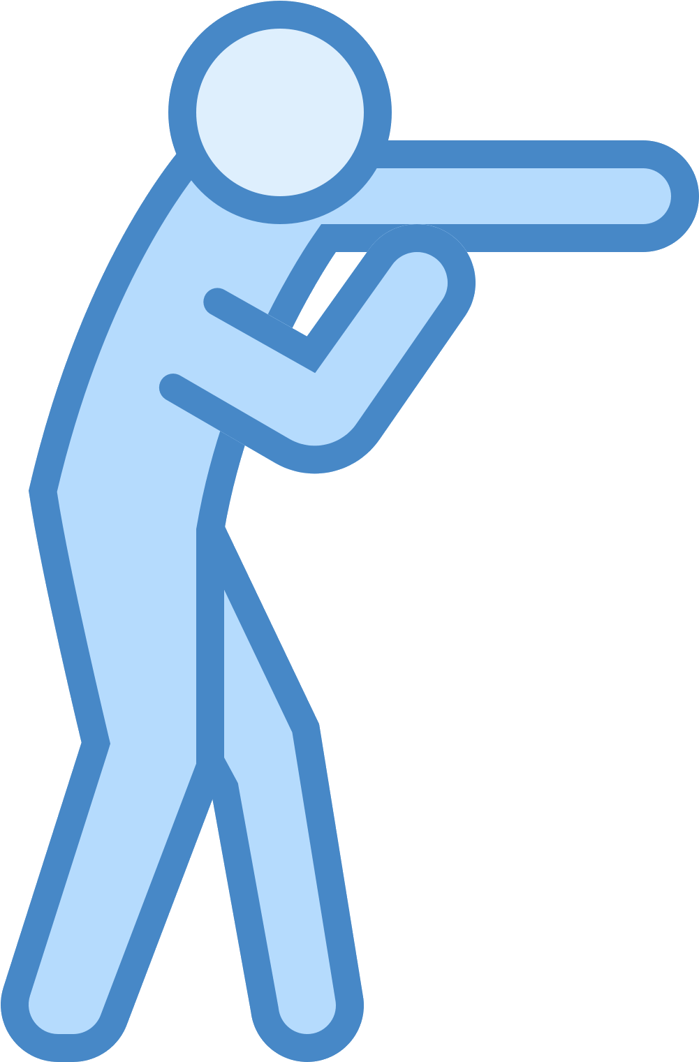 The Icon Is A Simplified Depiction Of A Humanoid Figure, - Бокс Png Вектор Clipart (1600x1600), Png Download