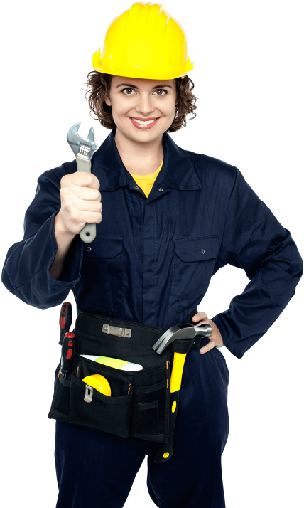 Free Png Women Worker Png Images Transparent - Construction Worker Women Clipart (480x722), Png Download