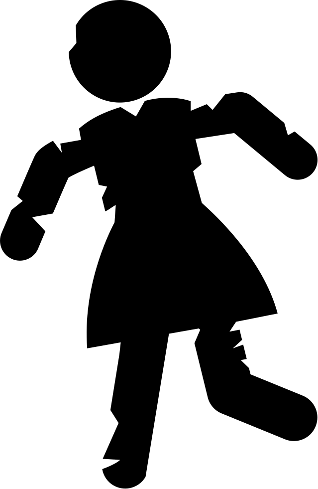 Female Zombie Comments - Zombies Icon Clipart (639x981), Png Download