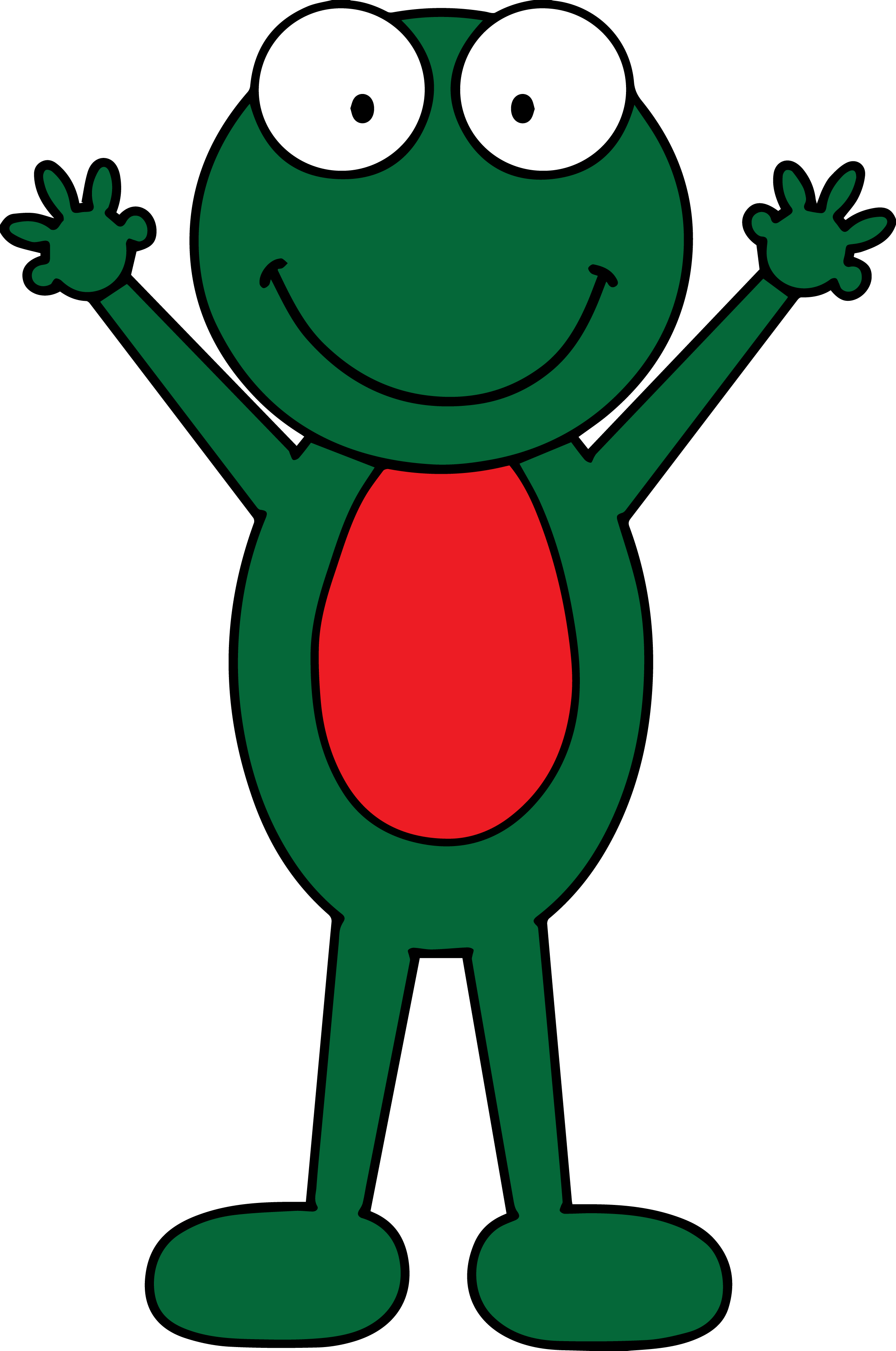 *✿**✿*ranas*✿**✿* Clip Art, - Frog - Png Download (2270x3422), Png Download