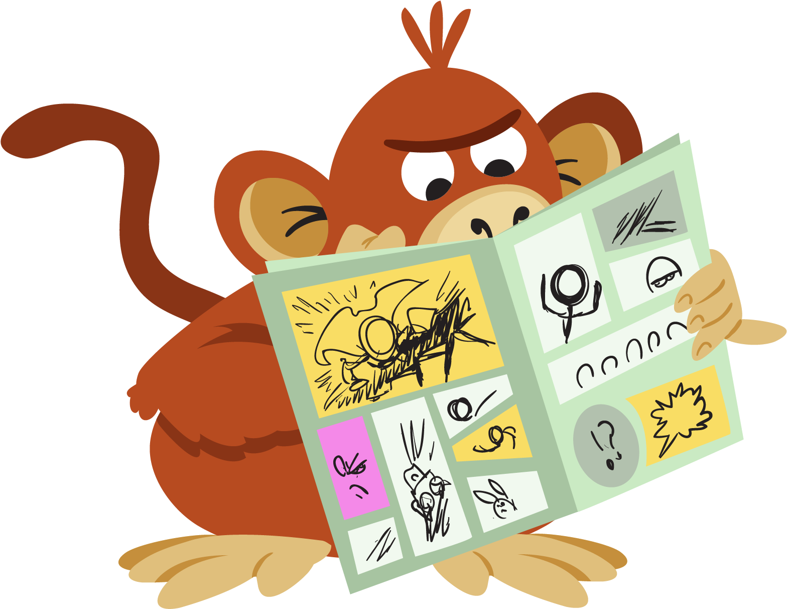 A Reader - Reading Clipart (1593x1240), Png Download