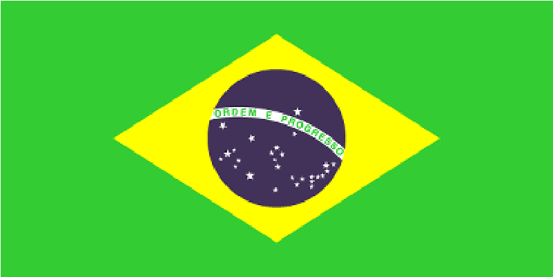 Brazil Courtesy Flag - Brazil Flag Clipart (800x800), Png Download