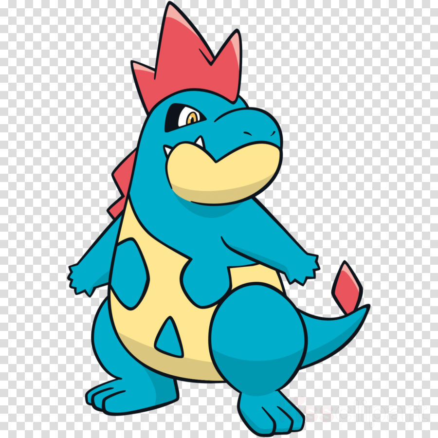 Pokemon Croconaw Clipart Pokémon Gold And Silver Totodile - 神奇 寶貝 藍 鱷 - Png Download (900x900), Png Download