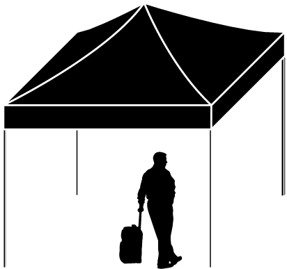 Folding Tent 3x3m - Tent Clipart (798x564), Png Download