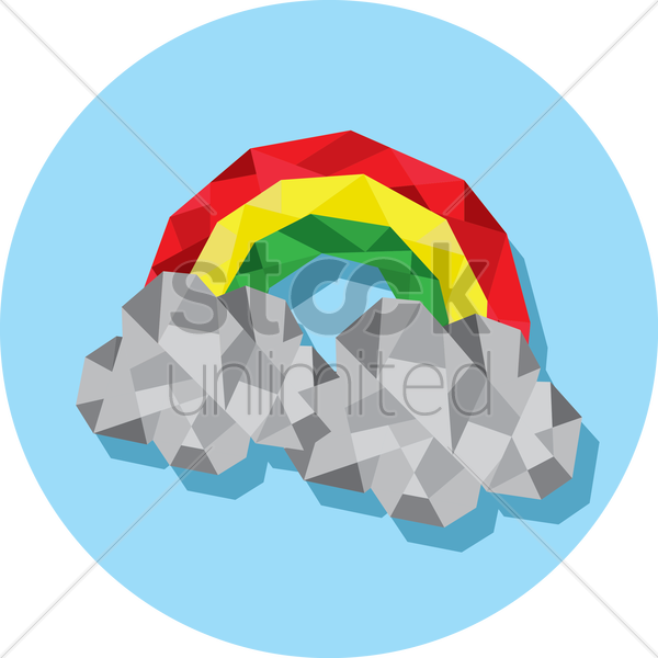 Rainbow Clipart Cloud Rainbow Clip Art - Cloud - Png Download (600x600), Png Download
