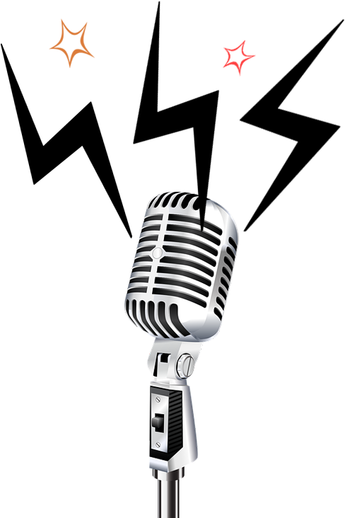 Microphones-radio - Png Stand Up Mic Clipart (529x744), Png Download