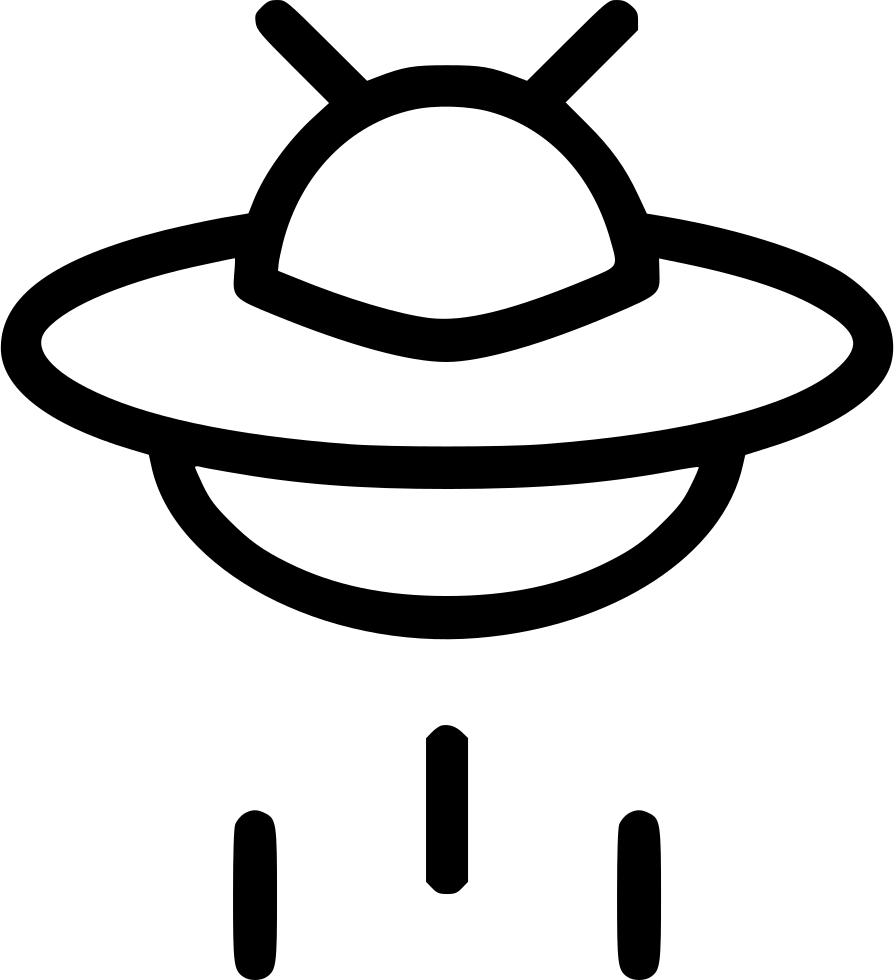 Svg Freeuse Download Flying Saucer Alien Space Svg - Flying Saucer Clipart (894x980), Png Download