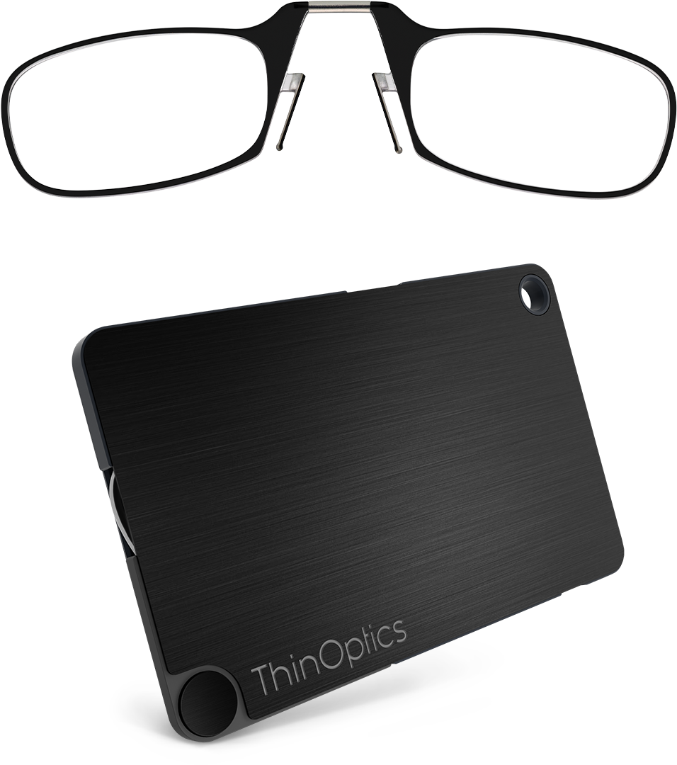 Thinoptics Glasses Flashcard Case - Thin Optics Stick Anywhere, Go Everywhere Reading Glasses Clipart (1200x1200), Png Download