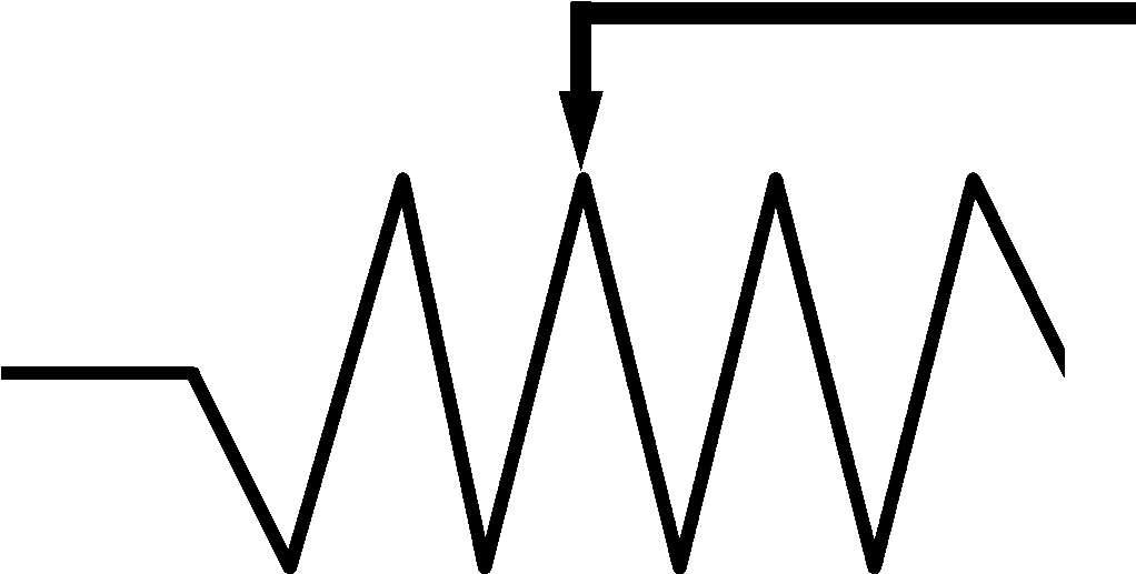 Large-size Fixed Resistor Symbol Clipart Best Component - Clipart Schematic Symbols Bulb - Png Download (1100x601), Png Download