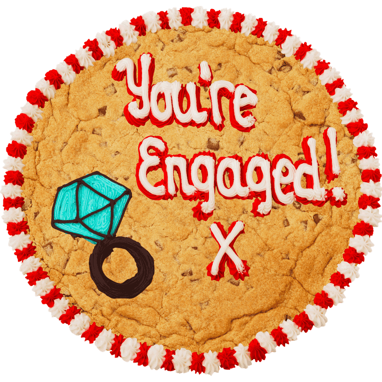 You're Engaged - New Years Cookie Cake Clipart (769x769), Png Download