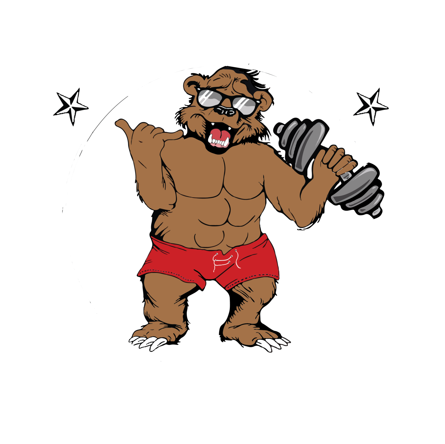 Banner Royalty Free Download Bearfit Training Systemsbearfit - Shaka Cartoon Clipart (1500x1497), Png Download