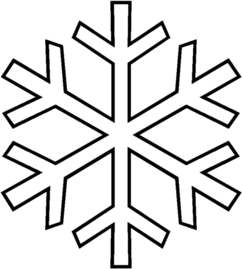 Коледни И Новогодишни Шаблони - Plantillas De Copos De Nieve Clipart (556x640), Png Download