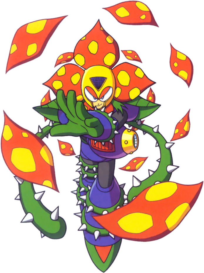 Mega Man 6 Vi Plant Man Clipart (729x960), Png Download