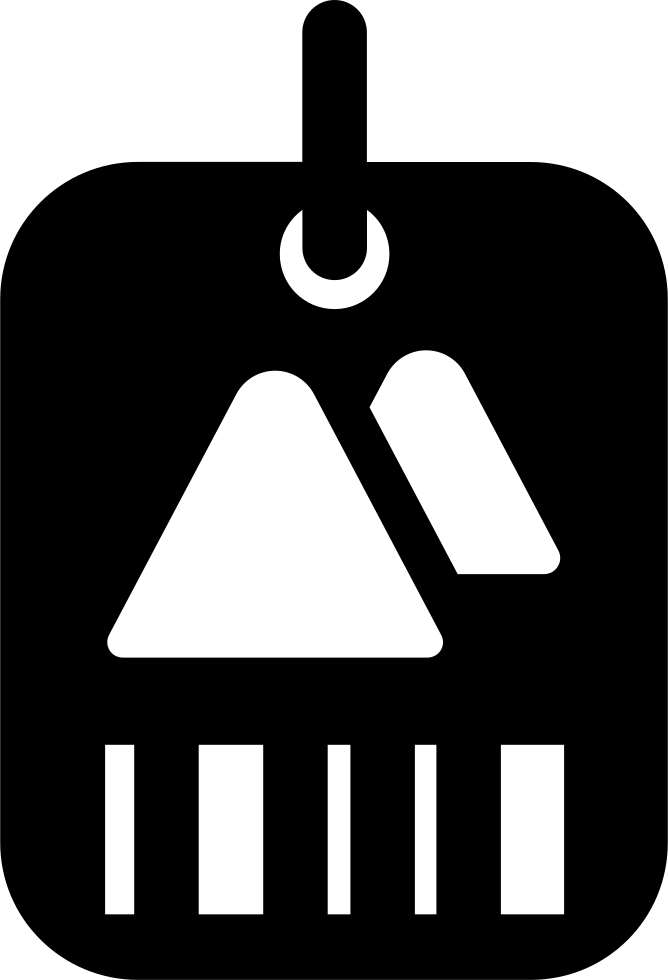 Price Tag With Mountains Comments Clipart (668x980), Png Download