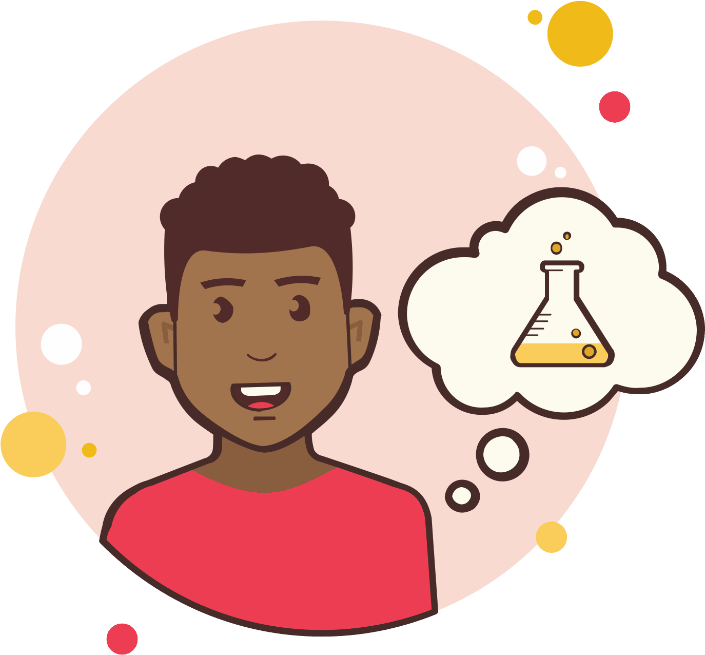 Man In Red Shirt Chemical Test Tube Icon - Icon Clipart (1600x1600), Png Download