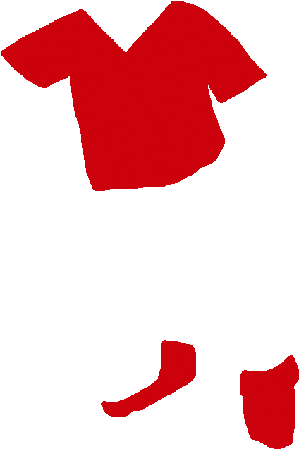 Fair Skin, Round Eyes, Brown Hair, Red Shirt, Navy Clipart (1000x1000), Png Download