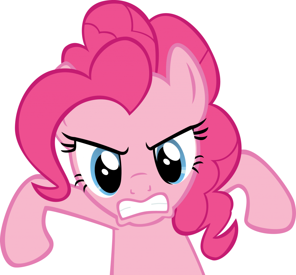 Uploaded - Mlp Pinkie Pie Angry Clipart (1024x950), Png Download
