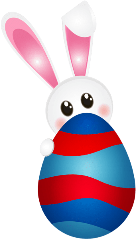 Easter Cute Egg Bunny Png - Portable Network Graphics Clipart (480x835), Png Download