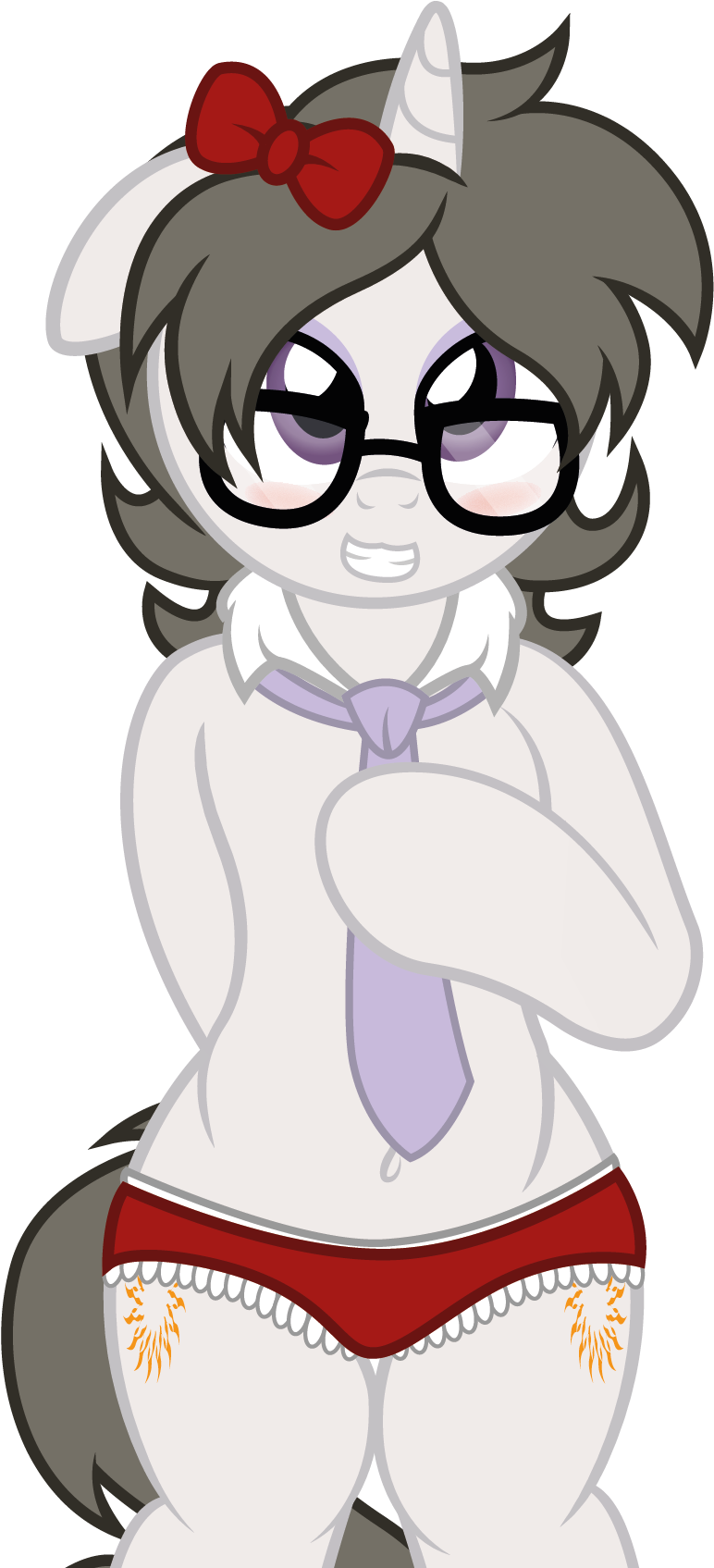 Digiqrow, Belly Button, Blushing, Both Cutie Marks, - Drawing Clipart (817x1711), Png Download
