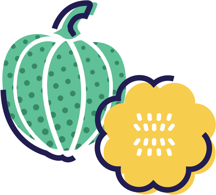 Your Baby Is The Size Of An Acorn Squash - Acorn Squash Clipart (1100x1100), Png Download