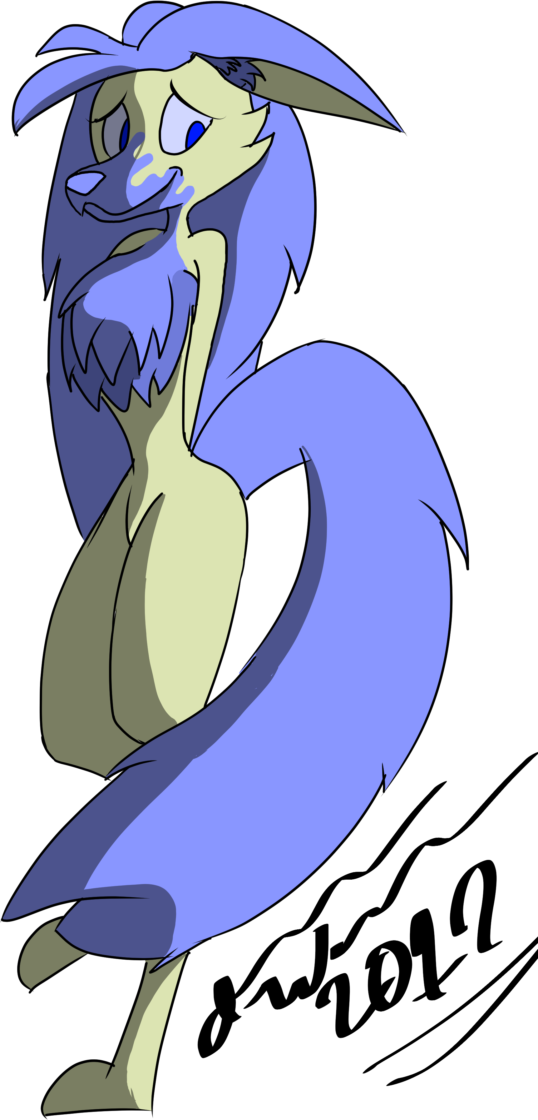 Sabrina The Fennec Fox - Cartoon Clipart (2132x4200), Png Download