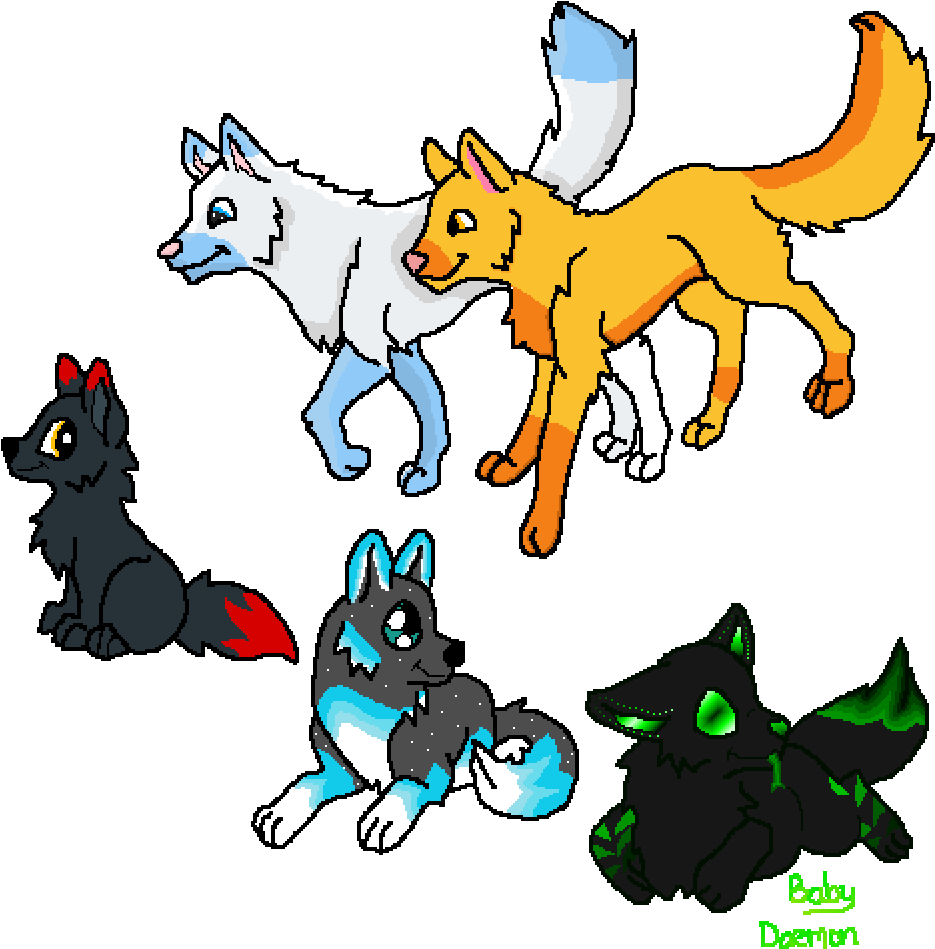 Wolf Pack - Wolves Life 3 Art Clipart (1000x1000), Png Download
