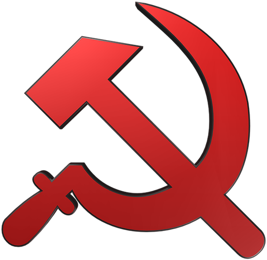 Hammer And Sickle, Russia, Emblem, National - Falce E Martello Png Clipart (640x640), Png Download