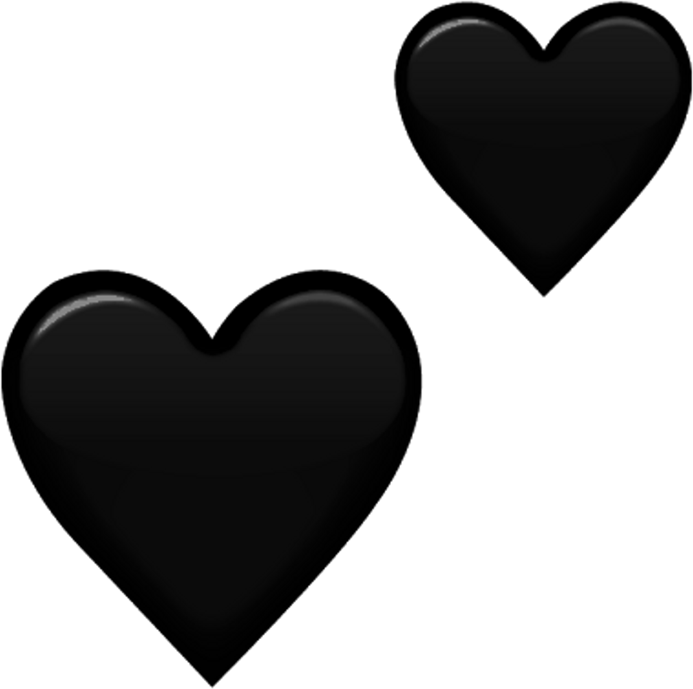 Tumblr Emoji Hearts Corazones Heart Corazones Blacks - Imagenes Tumblr De Corazones Clipart (1024x1024), Png Download