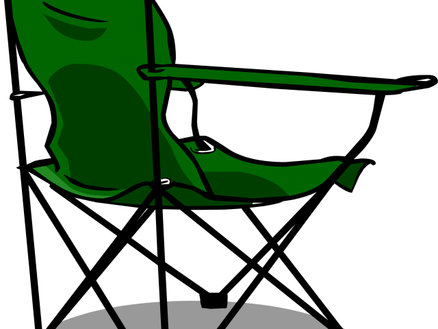 Penguin Clipart Camping - Folding Chair Clip Art - Png Download (640x480), Png Download