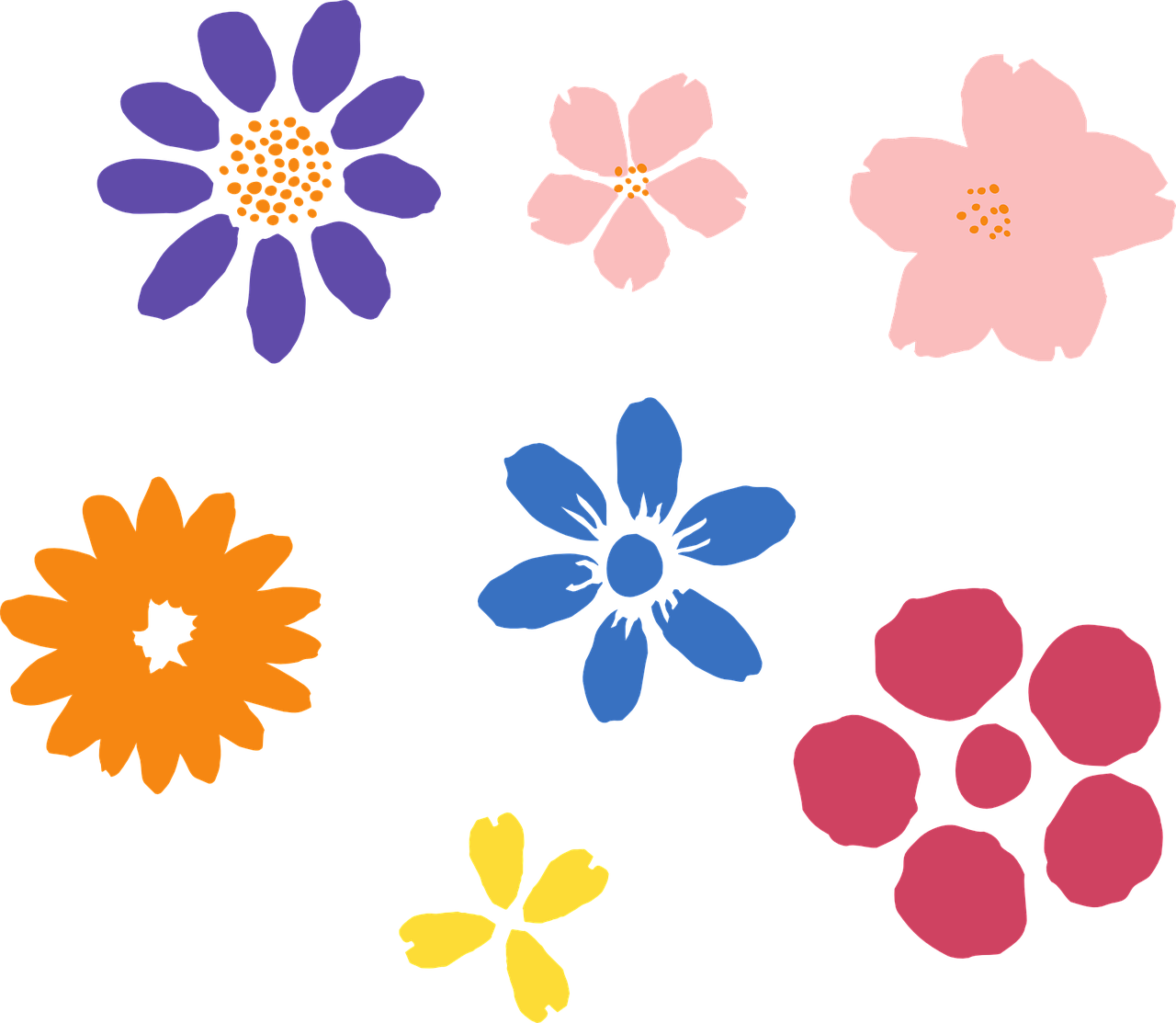 Collection Of Vector Flowers Clipart (827x720), Png Download