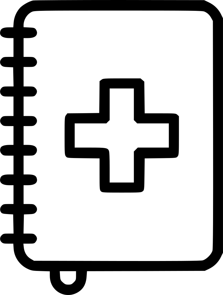 Healthcare Clipart Health Book - Medical Book Icon Png Transparent Png (740x980), Png Download