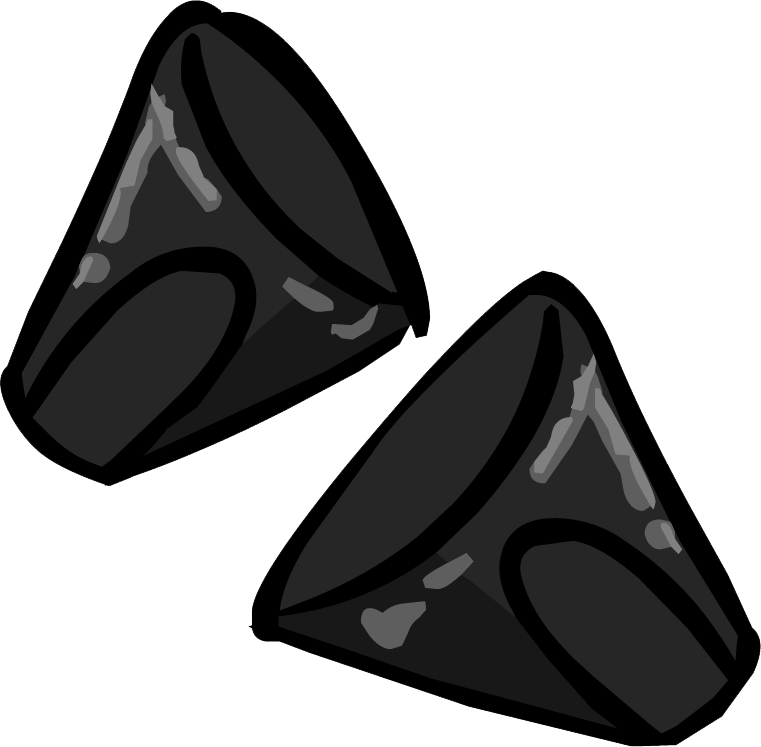 Glove Clipart Club Penguin - Club Penguin Black Gloves - Png Download (761x747), Png Download