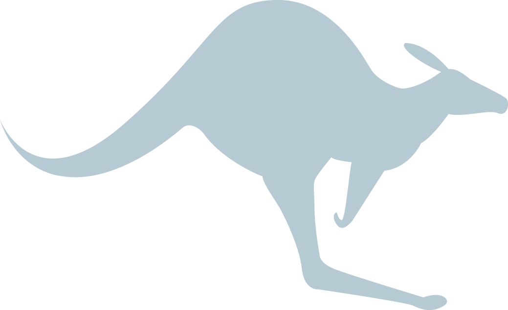 Kangaroo - Kangaroo Silhouette Png Clipart (1039x634), Png Download