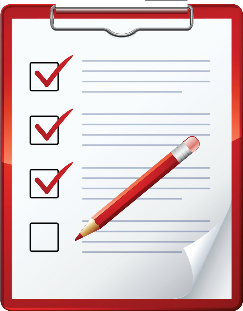 Checklist-clr - Check List Clipart (1000x1071), Png Download