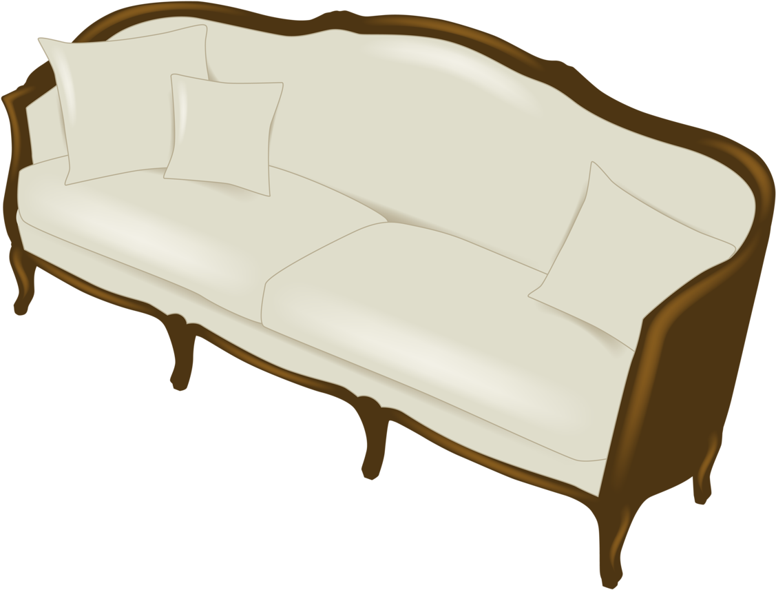 Ch - B *✿* - Couch Clipart (1280x917), Png Download