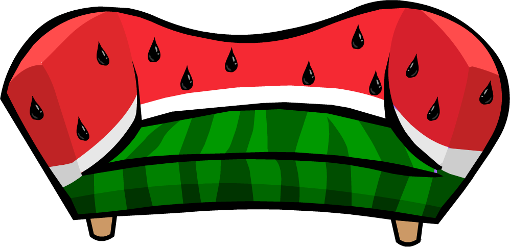 Sofa Club Penguin Wiki - Muebles De Club Penguin Clipart (998x484), Png Download