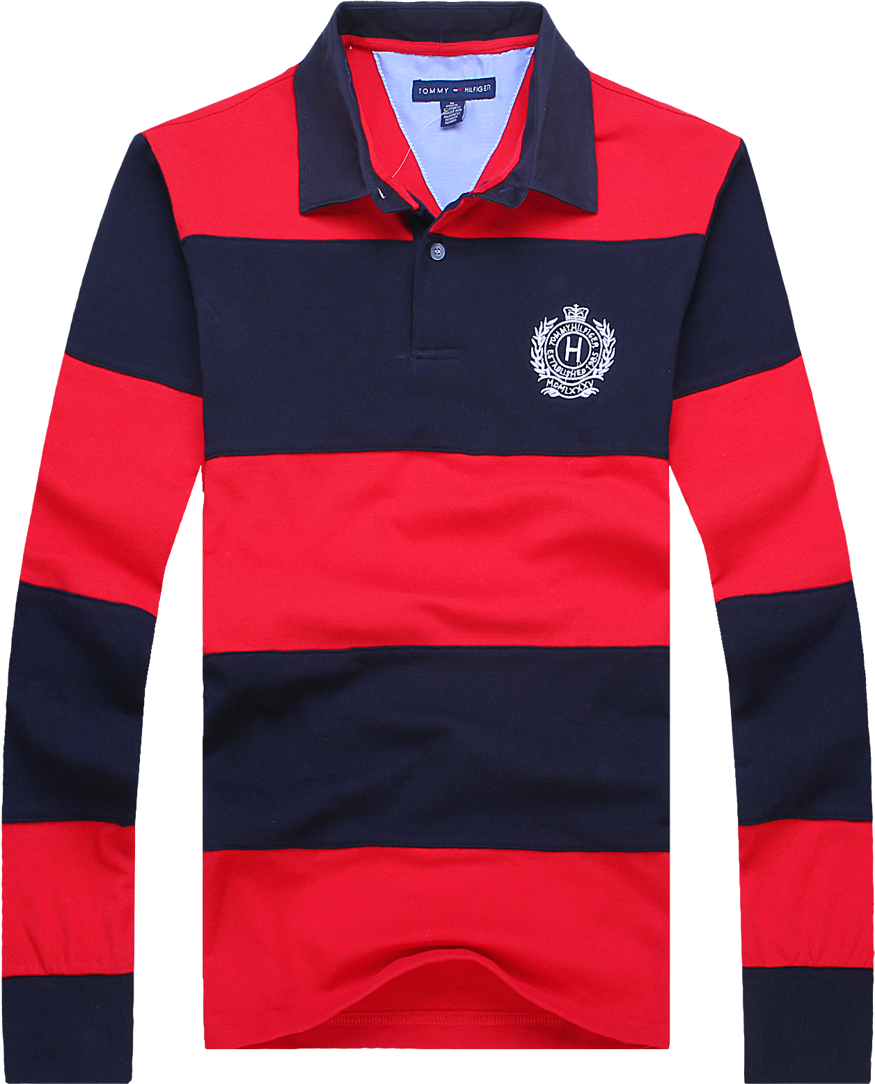 Tommy Long Sleeve Polo Clipart (1600x1600), Png Download