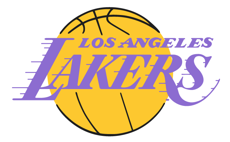 Los Angeles Lakers - Los Angeles Lakers Logo 2001 Clipart (749x464), Png Download