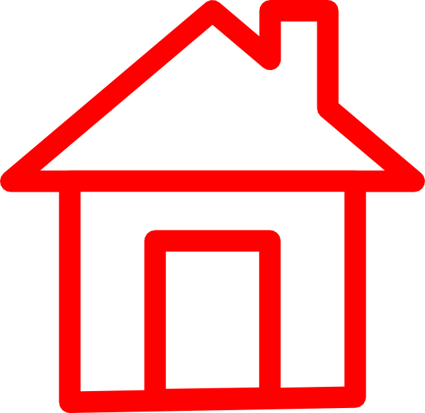 Home Clipart Red House - Red Home Clip Art - Png Download (600x584), Png Download
