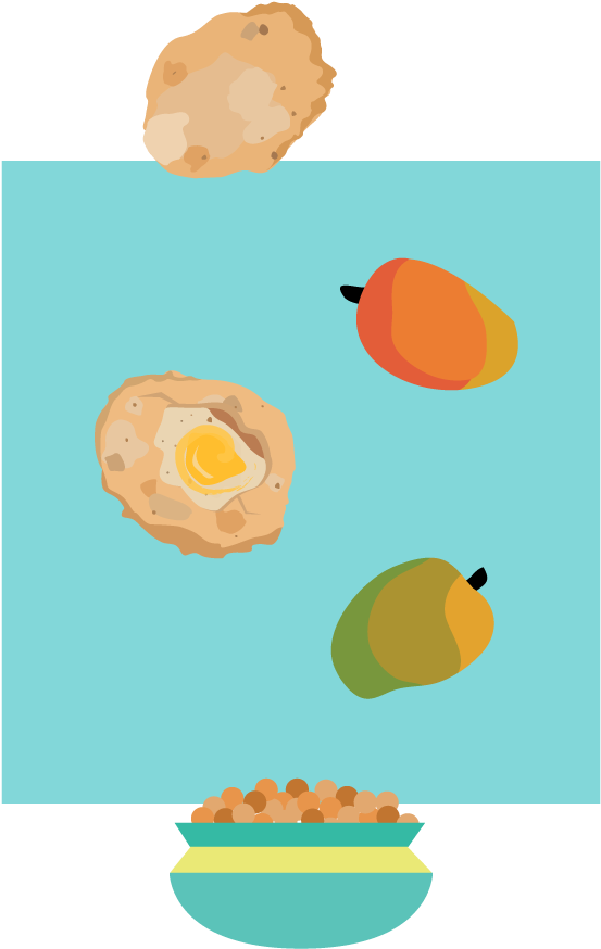 Punjabi Puffs Illustration - Chaat Illustration Png Clipart (799x930), Png Download