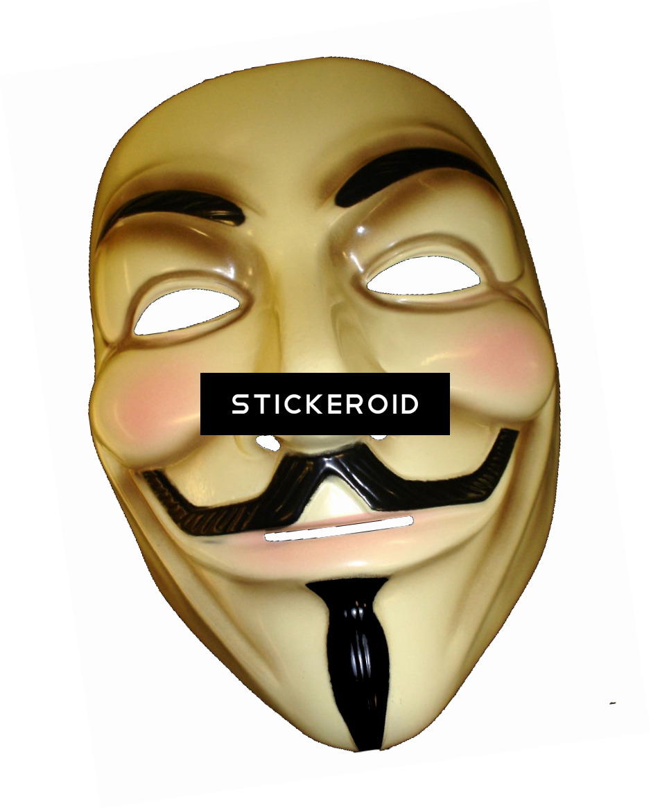 Mask - V For Vendetta Mask Png Clipart (939x1166), Png Download