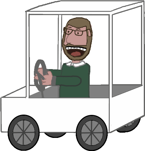 Golf Cart Cartoon Images - Golf Cart Gif Animate Clipart (542x600), Png Download