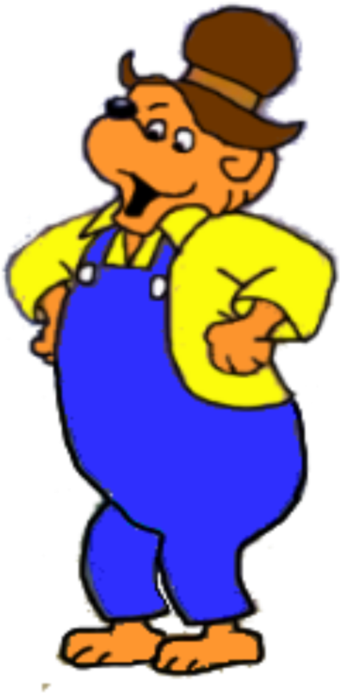 Berenstain Bears Clipart At Getdrawings - Cartoon Pictures Of Papa Bear - Png Download (600x1132), Png Download