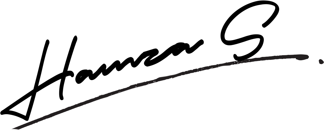 Background Image - Hamza Signature Clipart (1200x465), Png Download