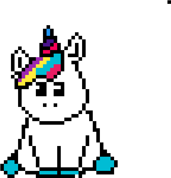 Rainbow Unicorn - Kawaii Kunicorn Clipart (1200x1200), Png Download