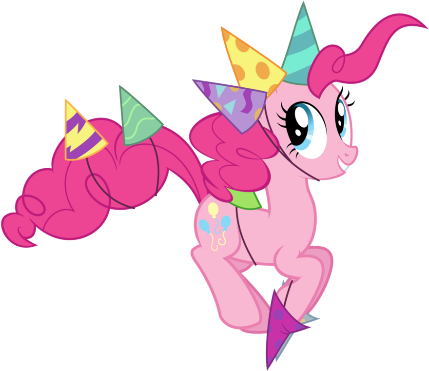 Clashwolf3, Castle Sweet Castle, Hat, Party Hat, Pinkie - Party Pinkie Pie Png Clipart (894x894), Png Download